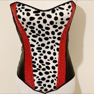 L 💋 New Leg Avenue Cruella DeVille Corset Costume